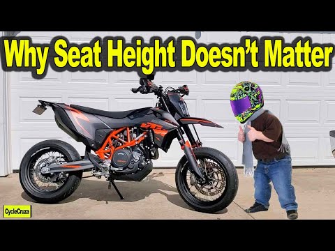 Why Motorcycle SEAT HEIGHT Doesn't Matter  - Too Short For a SUPERMOTO?