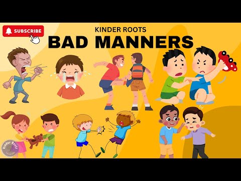 Bad Manners Kids Should Avoid: Important Lessons to Learn | Bad Habits Need To Stop |  Kinder Roots