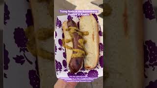 Trying foods at the Boysenberry Festival at #knottsberryfarm (part 1) #shorts #boysenberryfestival