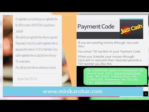 How To Create Account in Mini Krobar | Easypaisa & Jazzcash | Best Online Earning Web In Pakistan