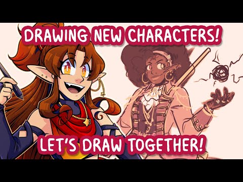 Let's Draw Together! Drawing New D&D Characters!