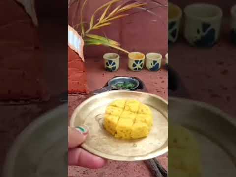 dhokla recipe #minikitchen #tinycooking #viral #treanding