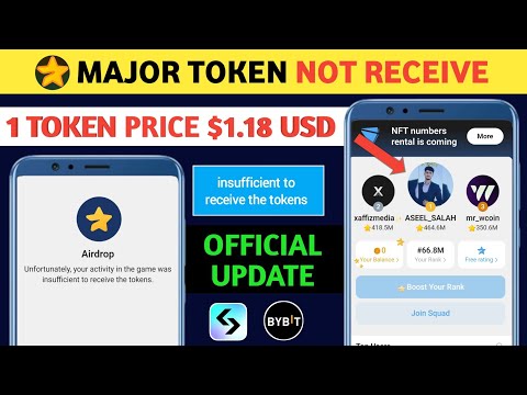 Major Token Not Receive | insufficient to receive the tokens | Major Airdrop New update