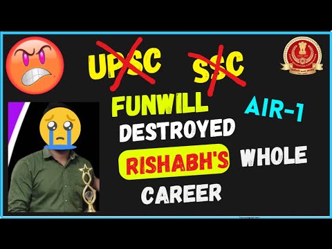 FUNWILL Destroyed Rishabh's Career || Rank-1 Controversy || #ssc_cgl