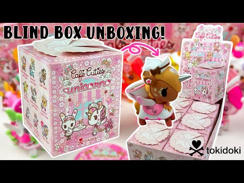 Opening the NEW tokidoki CAFE CUTIES UNICORNO Blind Boxes and Special Edition Cherry Blossom Figure!