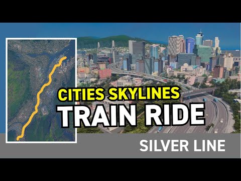 🚂 Cities Skylines | Train Ride | City of Southport Metro Silver Line