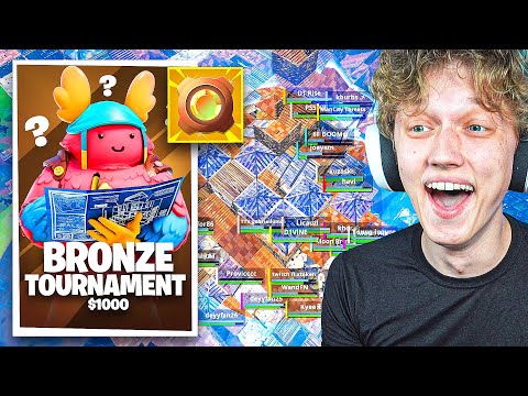 I Hosted a $1000 BRONZE ONLY Tournament In Fortnite! (Bad Players)