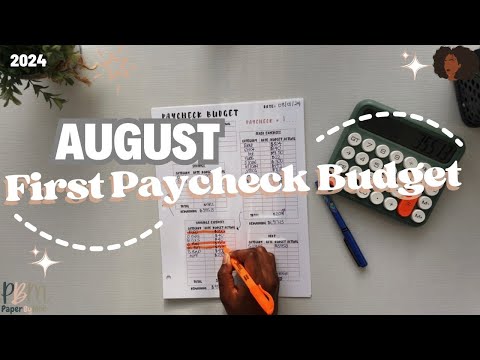 August First Paycheck Budget | Zero Based Budget | Millennial Couple