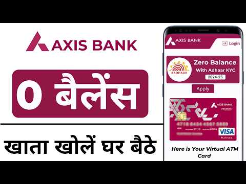 Axis Bank Zero Balance Account 2024 | Axis Bank Zero Balance Account Opening Online | Axis Bank