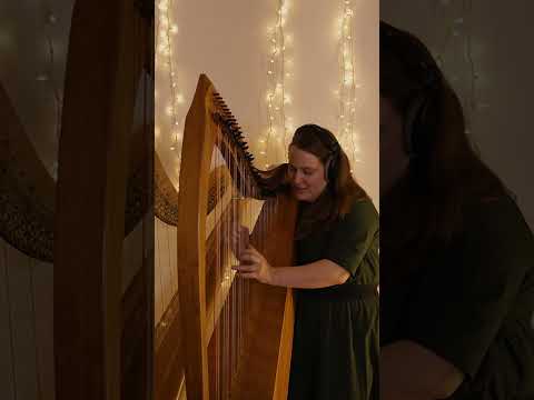 O Come O Come Emmanuel on Lever Harp with loop pedal #harp #leverharp #christmassongs