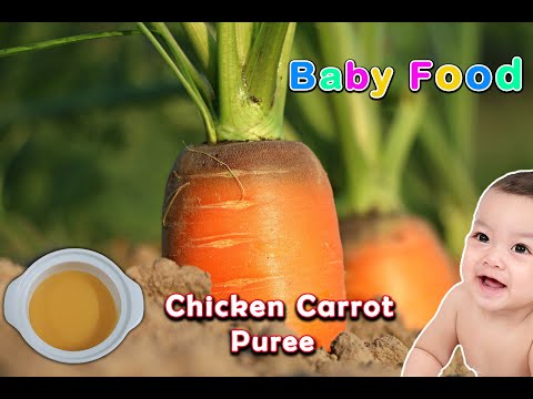 Baby Food || Chicken Carrot Puree || Healthy Baby food || Carrot Puree for Baby || Easy Baby Puree