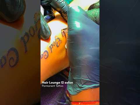 Wordings Tattoo in Hair Lounge 12 salon #viral #tattoo #youtube #ytshorts #shorts_video