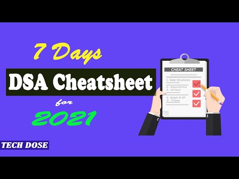 🔴 7 Days DSA Cheat Sheet | Quick DSA preparation plan