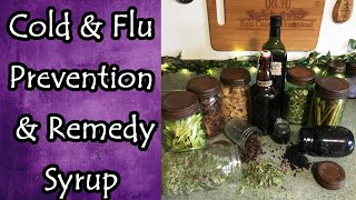 Elderberry Spice Syrup Recipe for Cold and Flu Prevention and Remedy