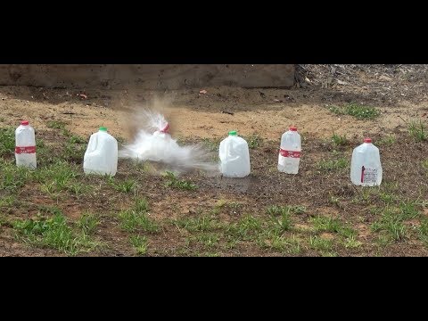 38 Special vs 357 Mag vs Water Jugs!