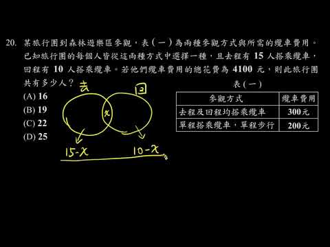 108會考數學選擇20