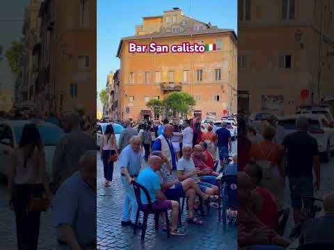 Bar Sancalisto Roma Trestevere #shorts #youtubeshorts #trending #italy #trastevere