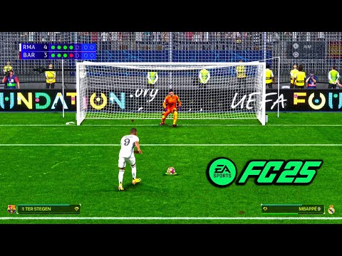 EA Sports FC 25 Penalty Shoot-out | Real Madrid vs Barcelona UCL