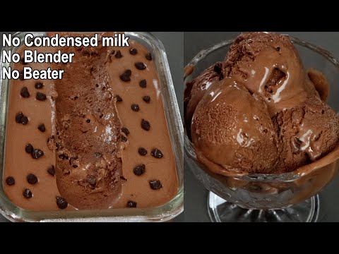 Homemade Chocolate Ice Cream Recipe Without Condensed Milk