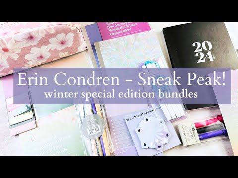 New Erin Condren Launch! | Winter Seasonal Special Edition Bundles | SNEAK PEAK - launching Nov 9