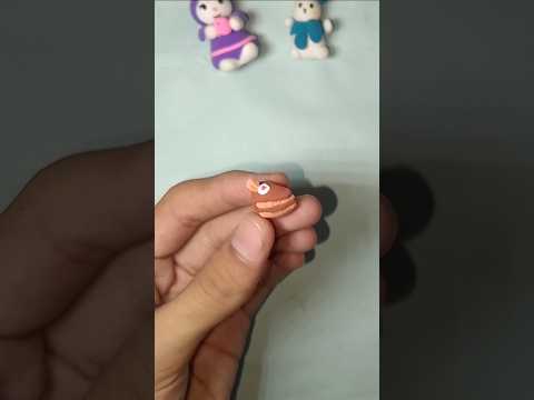 DIY miniature realistic cake #diy #clayart #viralshort