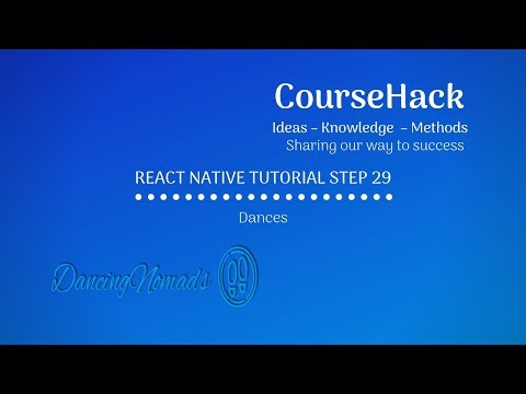 React Native Tutorial Step 29 – Dances