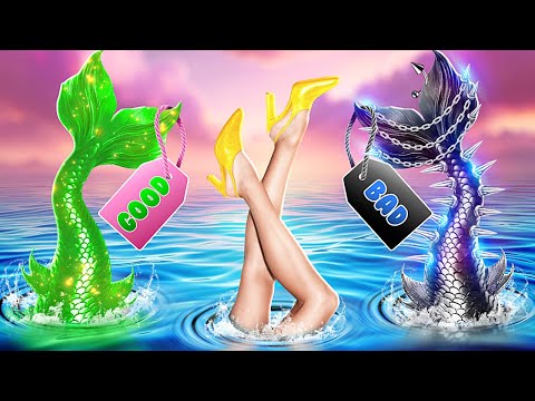 Good vs Bad Mermaid! Nerd vs E-Girl at School! Mermaid Beauty Struggles!