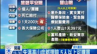 【中視新聞】登山險上市了 1天只要47元! 20140521