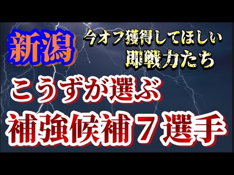 【勝手にリストアップ】今オフ新潟強化部に推薦したい補強候補選手リスト7選【アルビレックス新潟/albirex/移籍】