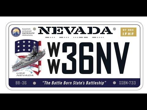 The USS Nevada License Plate has Arrived