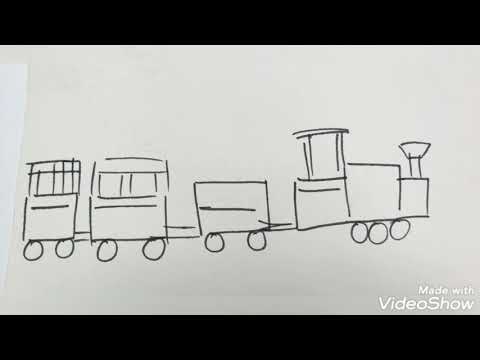 drawing for kids- train