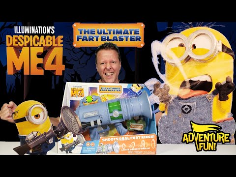 Despicable ME 4 Official Movie Trailer Ultimate Fart Blaster – Fart Gun Shoots Real Fart Rings Toy!