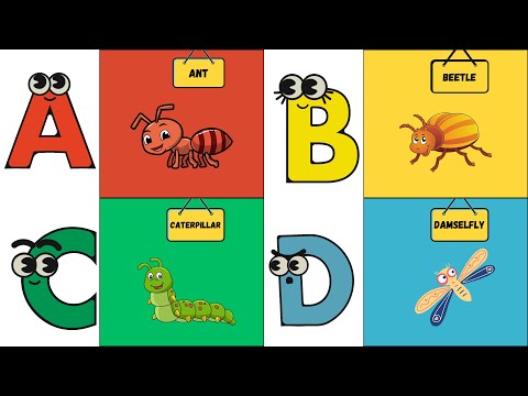 ABC Insects 🐜🦋 | Fun Alphabet Song for Kids | Learn About Bugs A to Z | UZR Learning | #abcd #kids