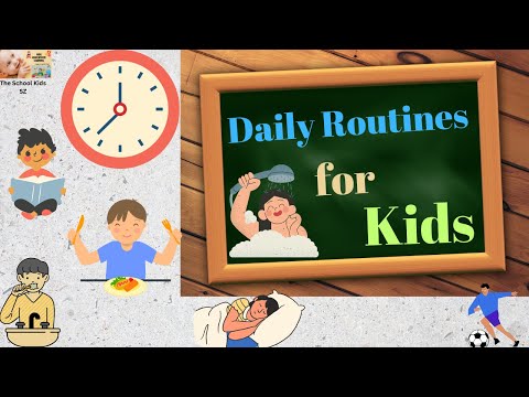 Daily Routine for Kids/ Morning Routine for Kids/ Daily Routine in English/ Kids Daily Routine