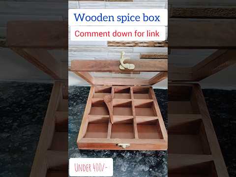 Wooden spice box from meesho #meesho #kitchen #meeshohaul #haulshorts #ytshort #viralshort #trending