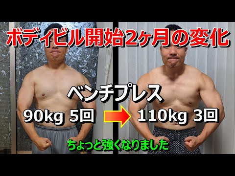 【目指せボディビルダー！】本格的にボディビルを開始して2ヶ月でこうなりました