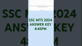 Ssc mts 2024 answer key |#shorts #viralshorts #aspriant #sscmts2024