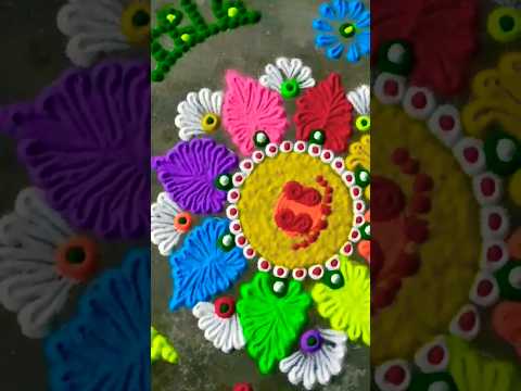 Rangoli Si..🌈#rangoli #creative #handmade #creativity #hobby #shorts #entertainment #colors