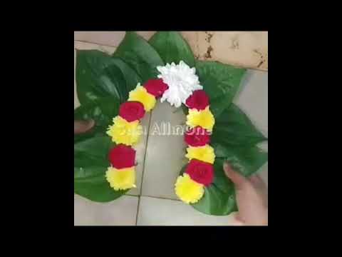 batal leaf decoration/Decoration with batal leaf/ammavari alankaram with batal leaf/betel leaf crown