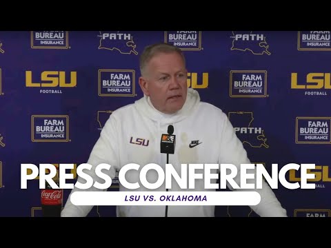 LSU Football Postgame Press Conference - vs. Oklahoma