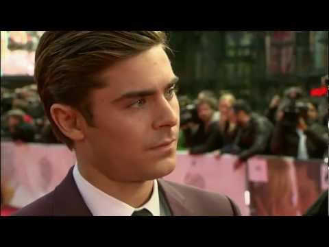 Zac Efron gives interview at Premiere "The Lucky One" in Berlin