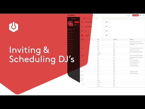 #9. Radio.co Studio: Inviting & Scheduling DJ's