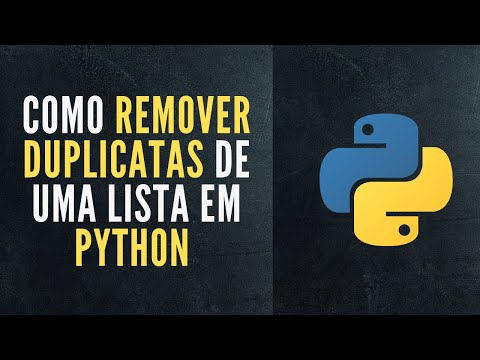 Tutorial Python | Como remover duplicatas de uma lista em Python