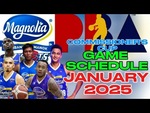 MAGNOLIA HOTSHOTS GAME SCHEDULE THIS JANUARY 2025 | PBA COMMISSIONER'S CUP 2024-2025