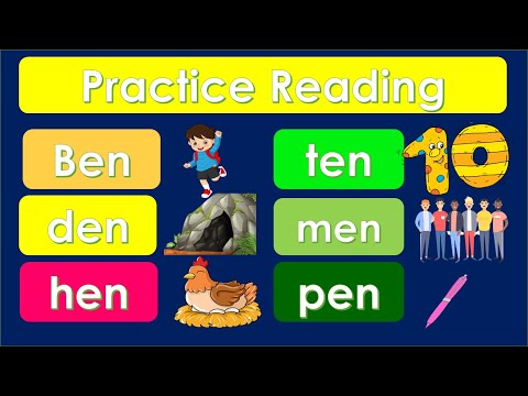 Practice Reading for Grade1, Grade2 & Grade3 llWords /-en/ llSentencell  Teacher Ana Online Learning