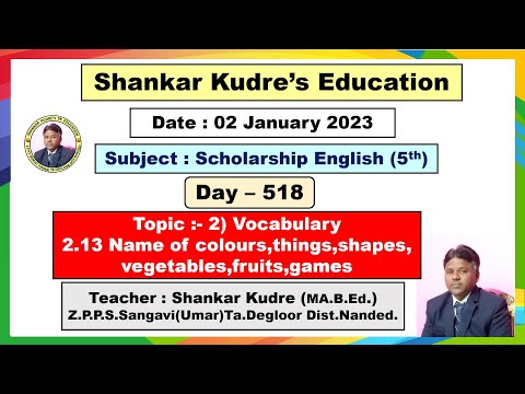 SHANKAR KUDRE'S ONLINE ENGLISH EDUCATION (LIVE) DAY- 518