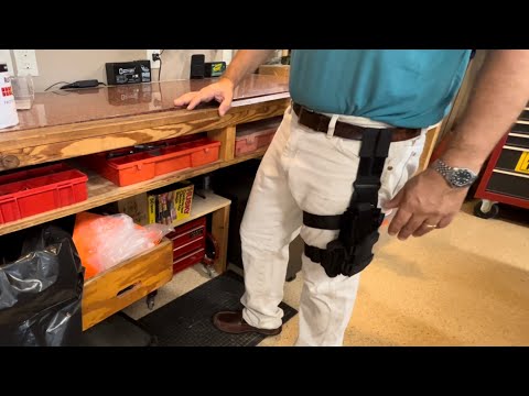 Best Handgun Access! Drop Leg Holster with Mag Pouch by DEERCO