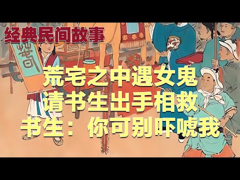 民间故事：荒宅之中遇女鬼请书生出手相救，书生：你可别吓唬我#故事