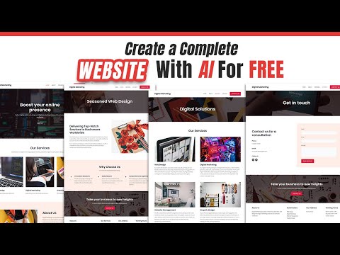 How to Create a Complete Full Website with AI for free in Just 5 Minutes