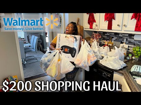 WALMART GROCERY HAUL | WHAT MY LIL $200 GOT ME | ORGANIC FOOD vs. NON ORGANIC FOOD